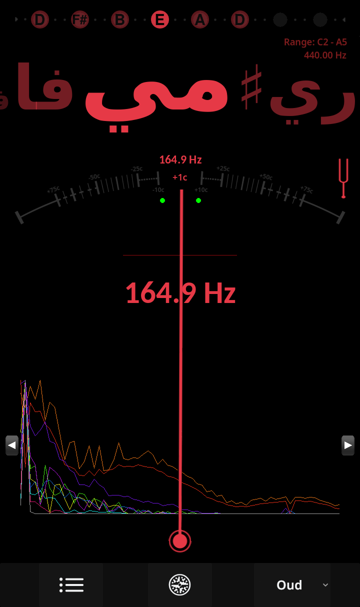 Ultimate Tuner Pro - Arabic Notation