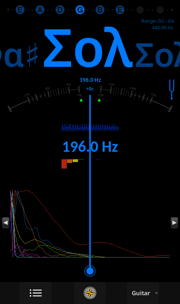 Ultimate Tuner Pro - Greek Notation
