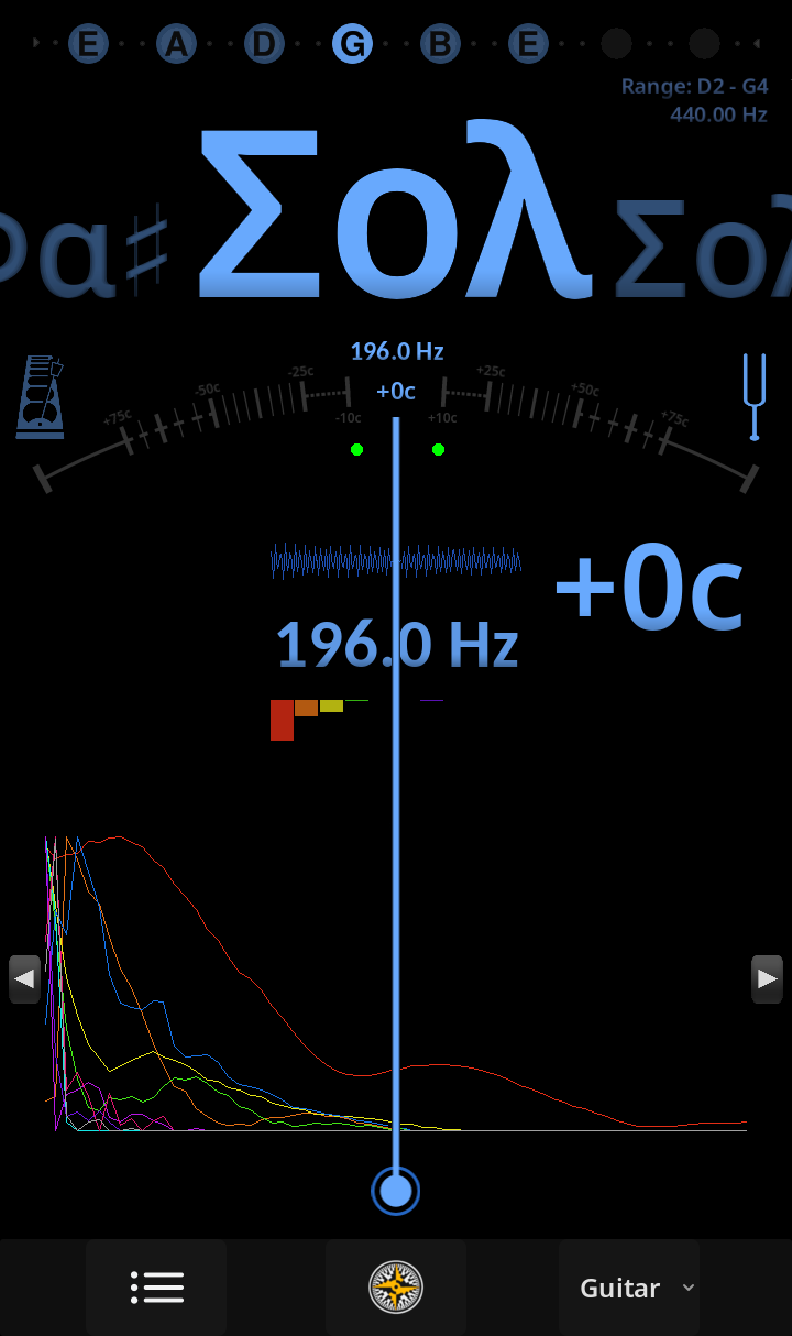 Ultimate Tuner Pro - Greek Notation