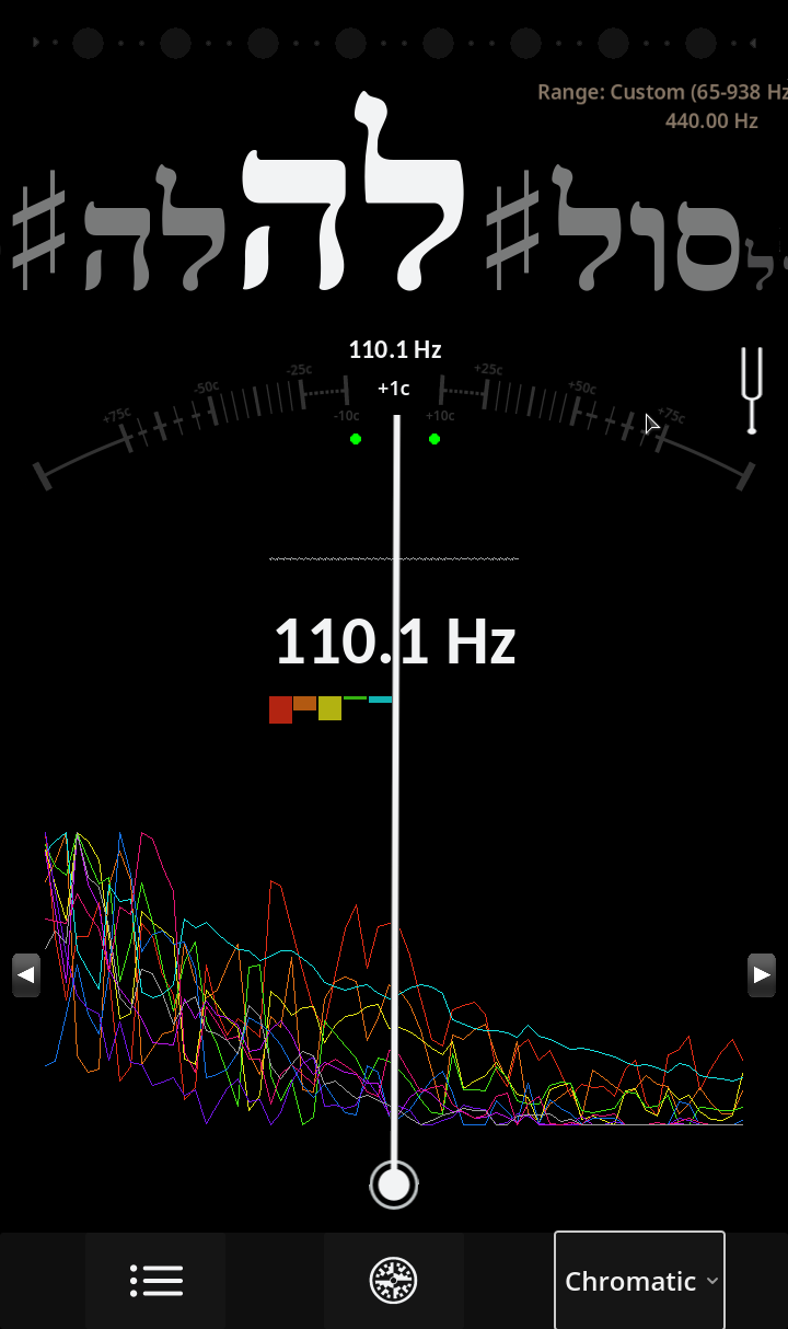 Ultimate Tuner Pro - Hebrew Notation