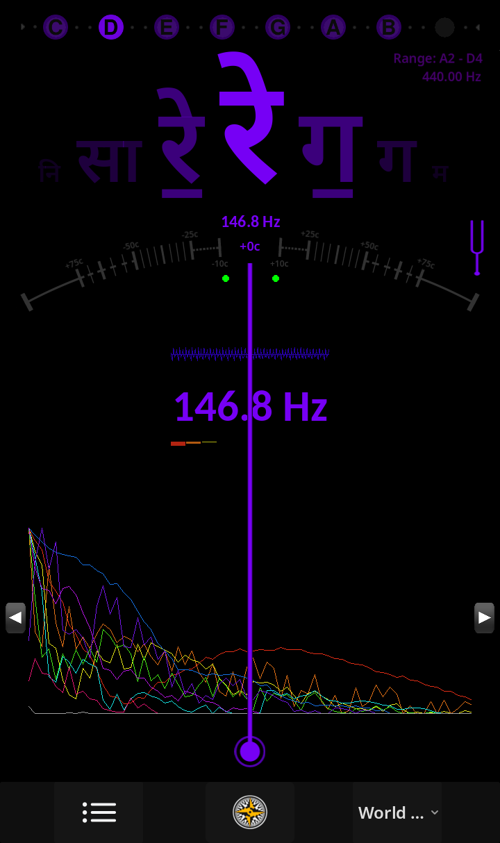 Ultimate Tuner Pro - Hindi Notation