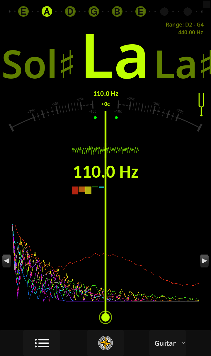 Ultimate Tuner Pro - Latin Notation