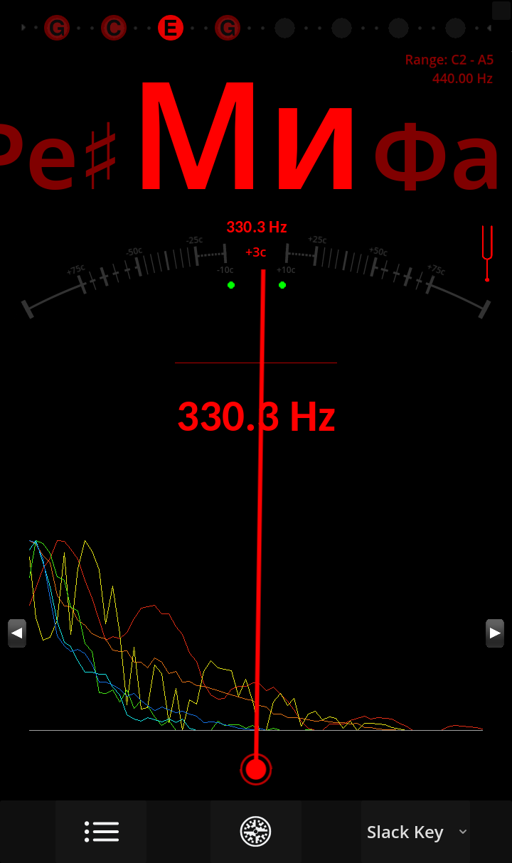 Ultimate Tuner Pro - Russian Notation