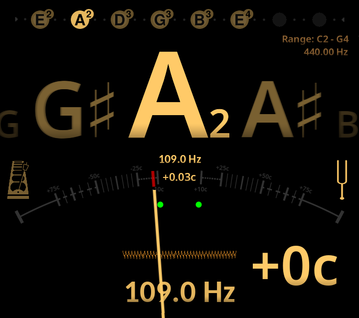 Temperament Gradation Needle Display